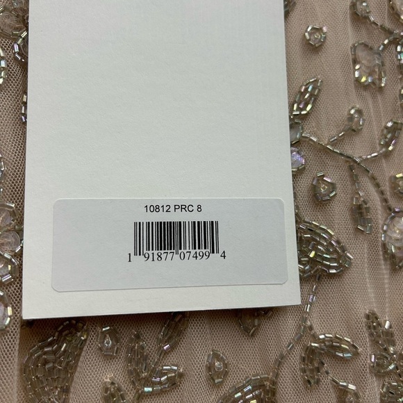 Mac Duggal 10812 NWT BEADED TEA LENGTH DRESS W/ SHEER SLEEVES - Picture 15 of 15